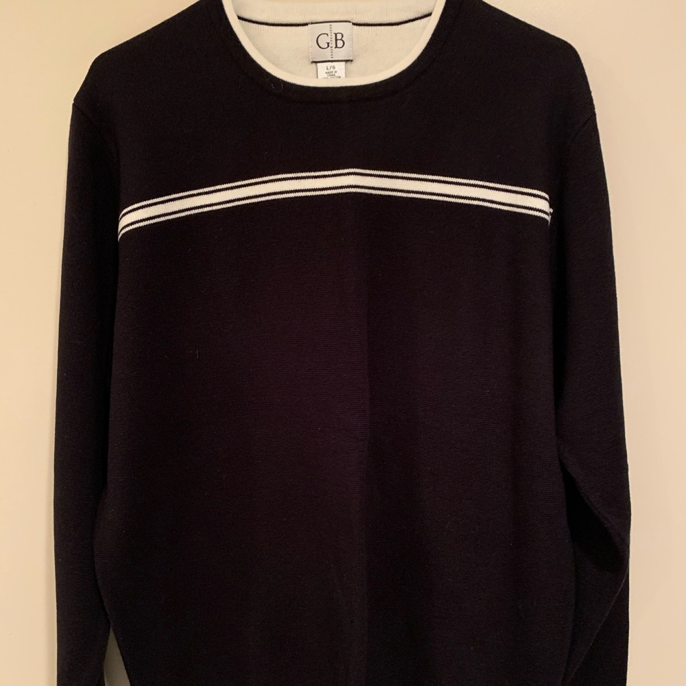 Black and white sweater